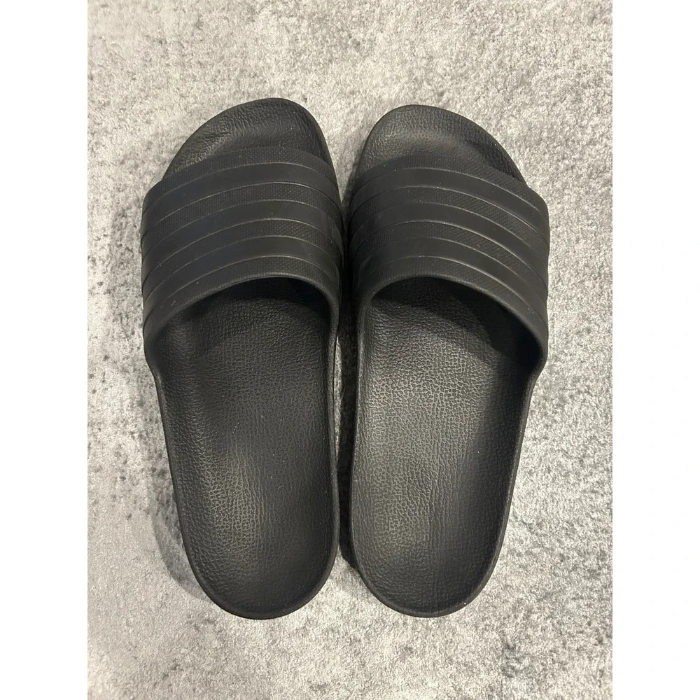 Adidas Adilette Shower Slides Mens Core Black Three Stripe Sandals GZ5922